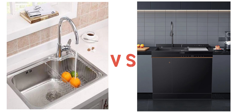 传统水槽VS集成水槽洗碗机，谁更胜一筹？