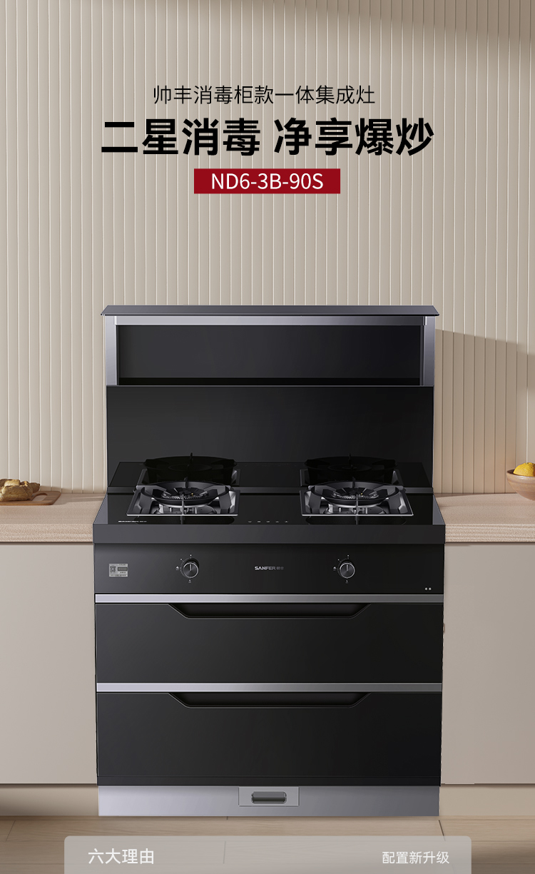 帅丰ND6消毒柜款集成灶