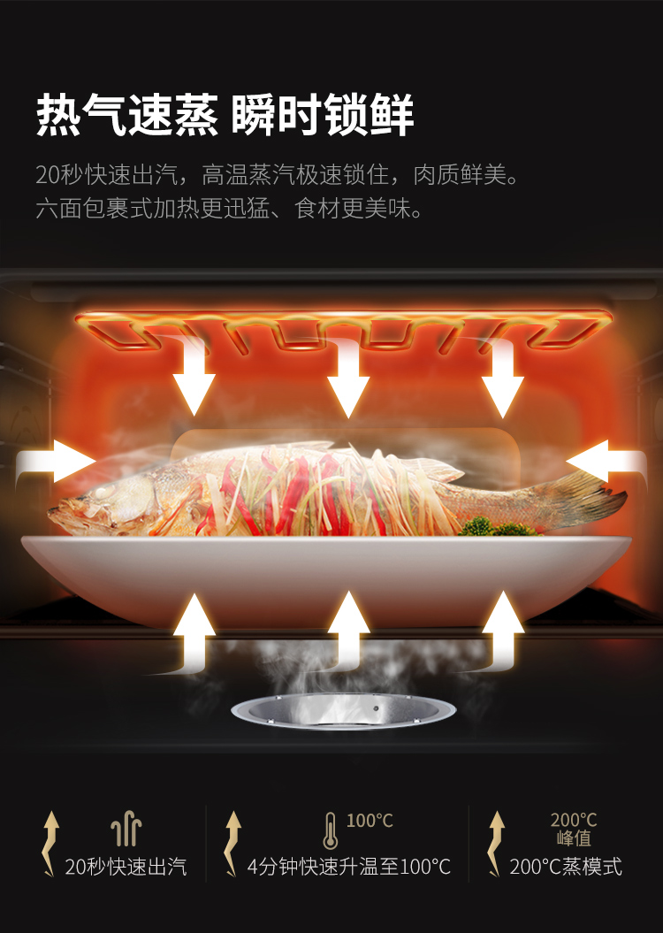 帅丰J5蒸烤一体集成灶