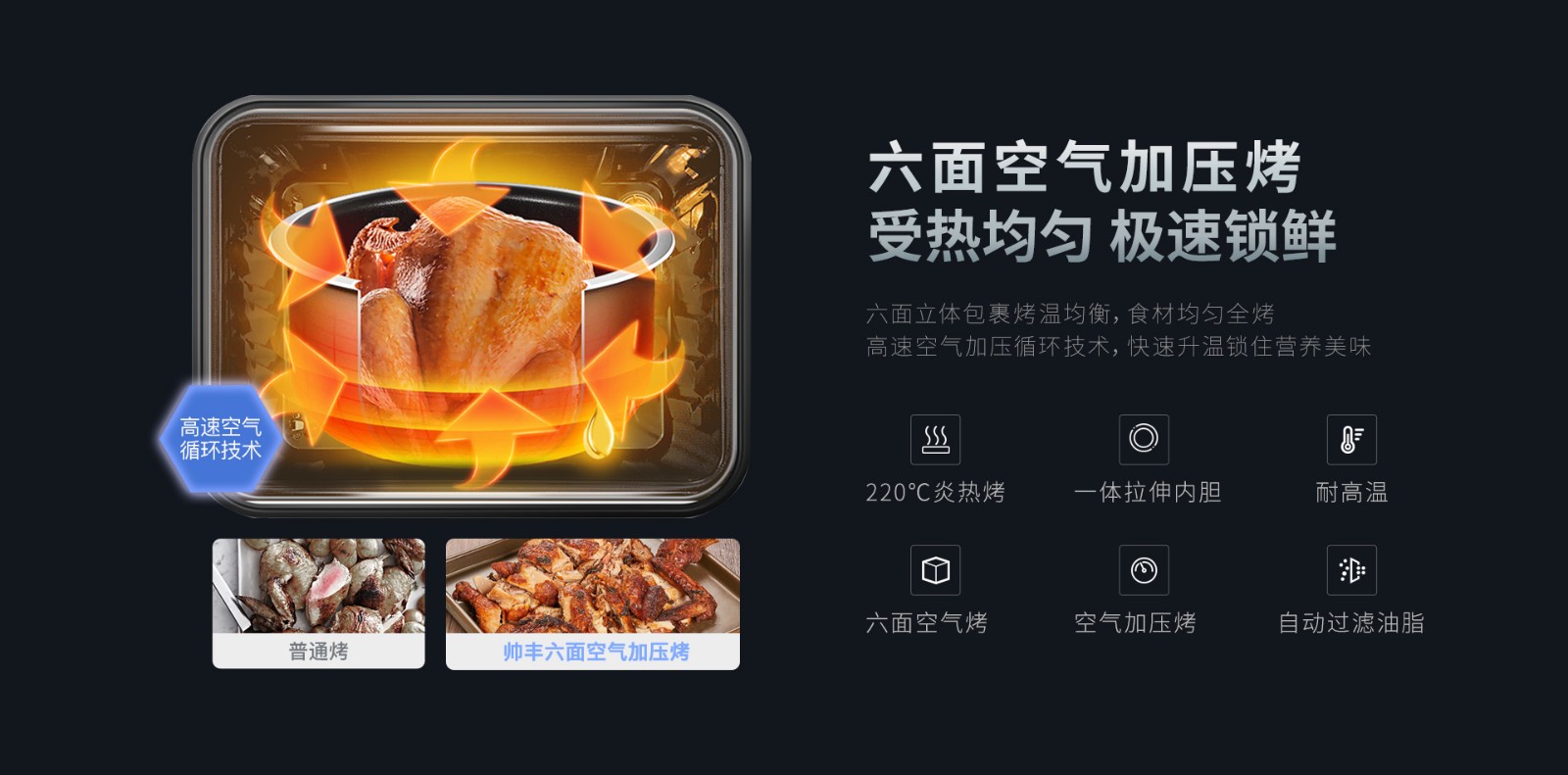 帅丰J2灵耀蒸烤独立集成灶