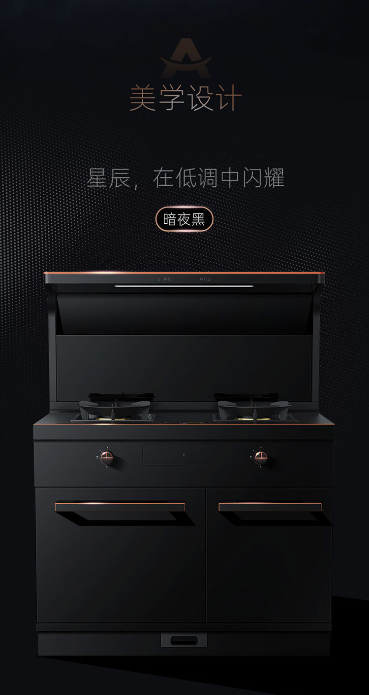 帅丰星辰X1双子星蒸烤独立(100S)集成灶