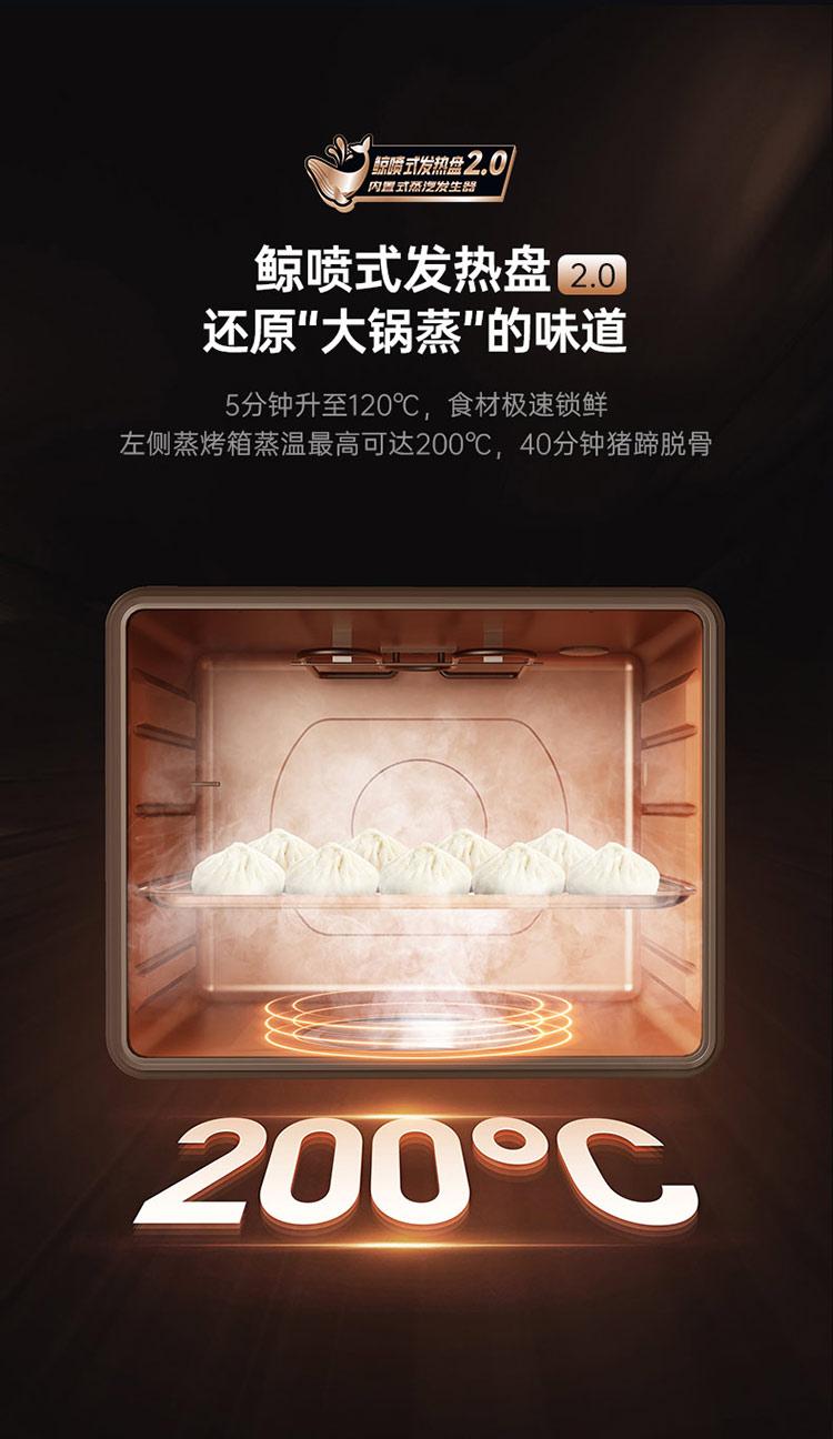 帅丰星辰X1双子星蒸烤独立(100Pro)集成灶