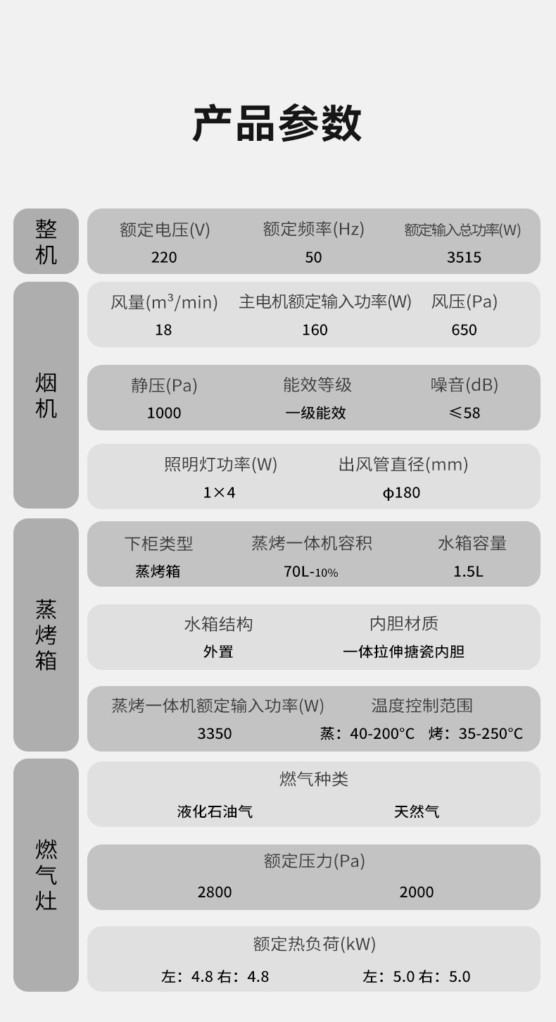 帅丰TJ2蒸烤一体集成灶