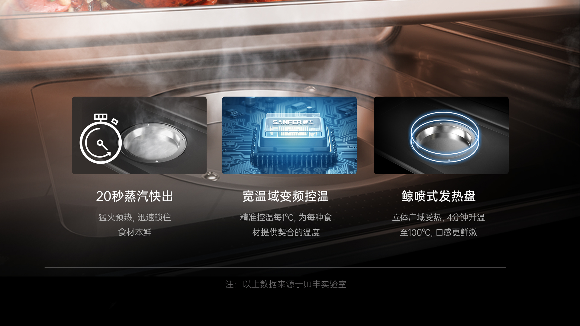 帅丰S3蒸烤独立集成灶