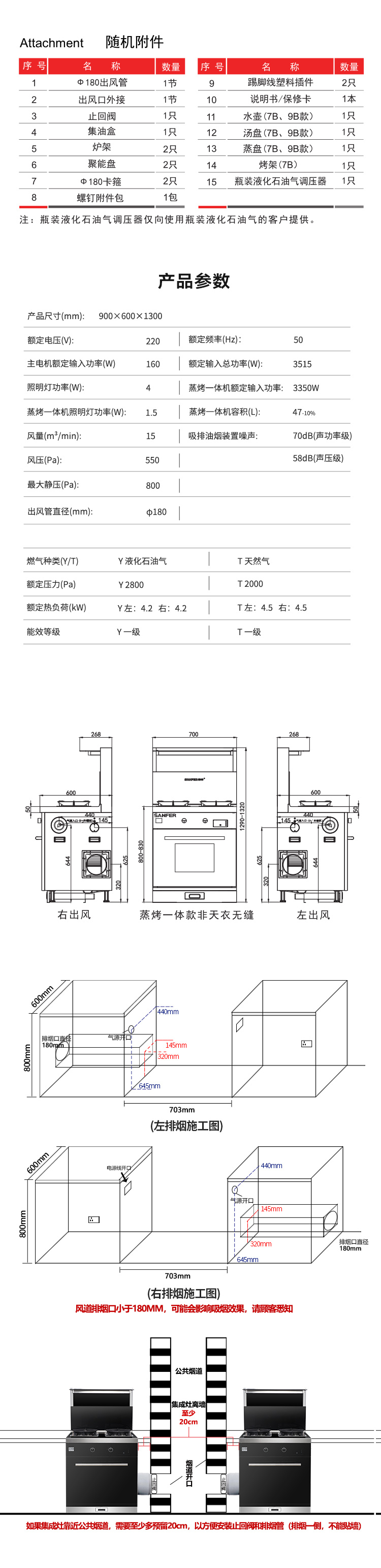 帅丰D8蒸烤一体集成灶