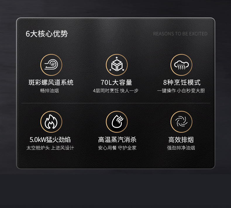 帅丰悦己Y2蒸烤一体集成灶