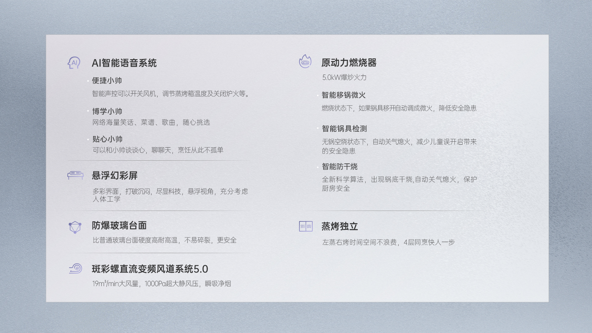 帅丰天机3蒸烤独立（白）集成灶