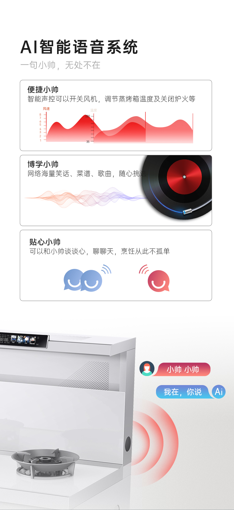 帅丰天机3蒸烤独立（白）集成灶