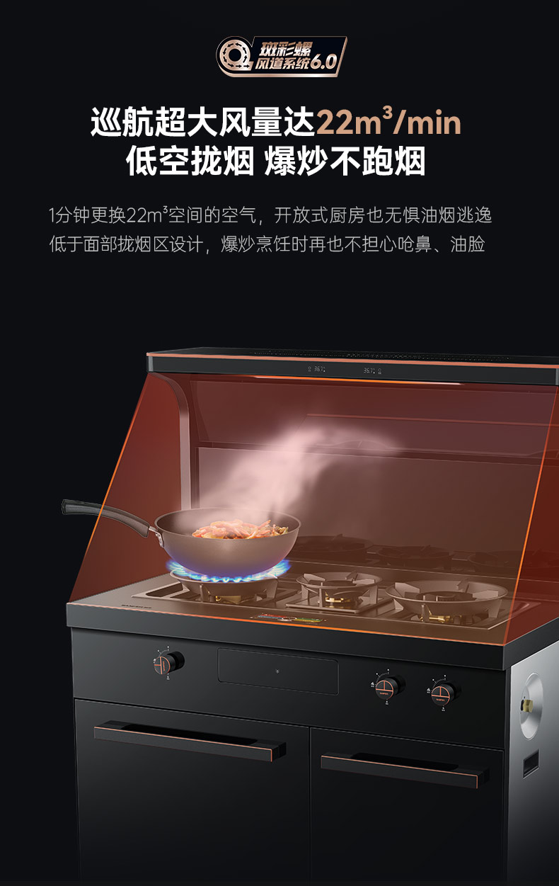 帅丰星辰X1双子星蒸烤独立(100Pro)集成灶