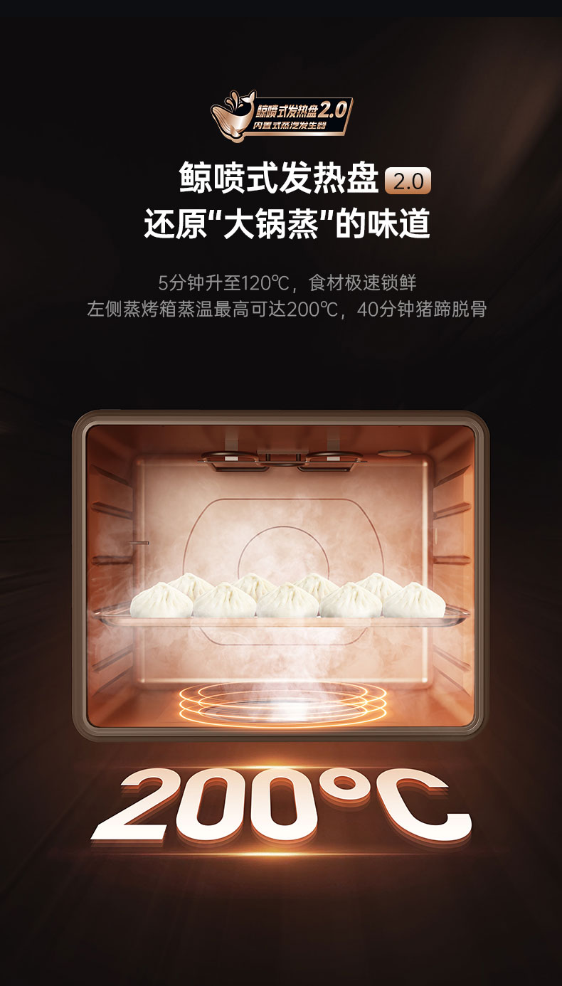 帅丰星辰X1双子星蒸烤独立(100S)集成灶