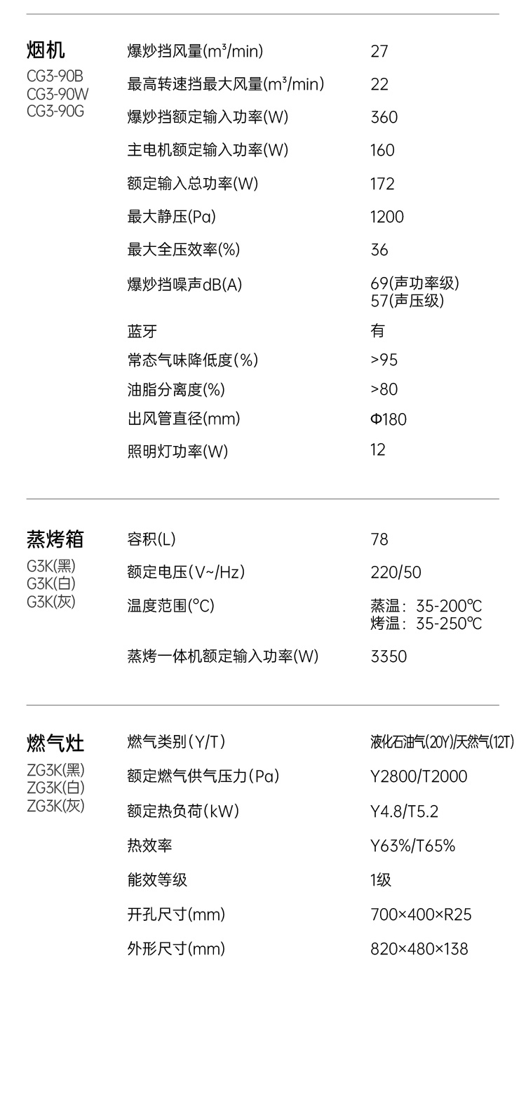 帅丰G3 归·爱 蒸烤一体集成烹饪中心