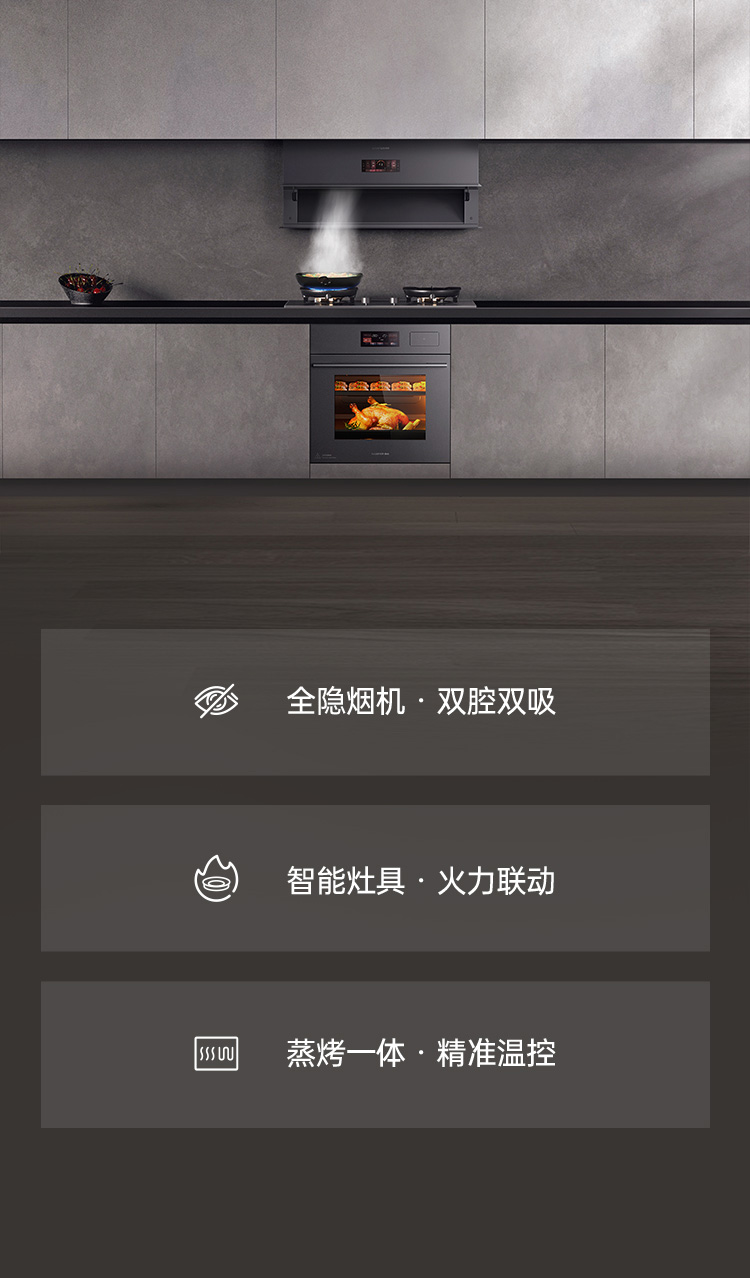 帅丰全隐Y10套系（预售）集成烹饪中心