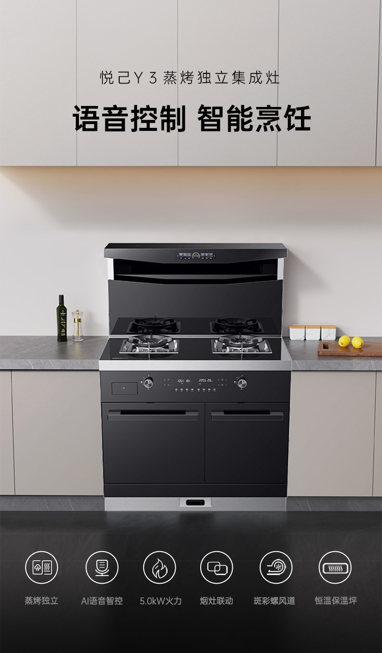 帅丰悦己Y3蒸烤独立集成灶