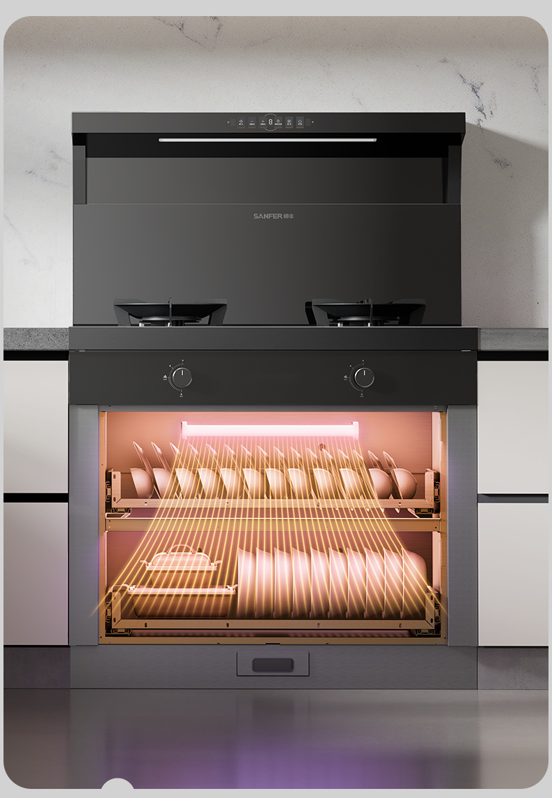 帅丰V6X-90消毒柜款集成灶