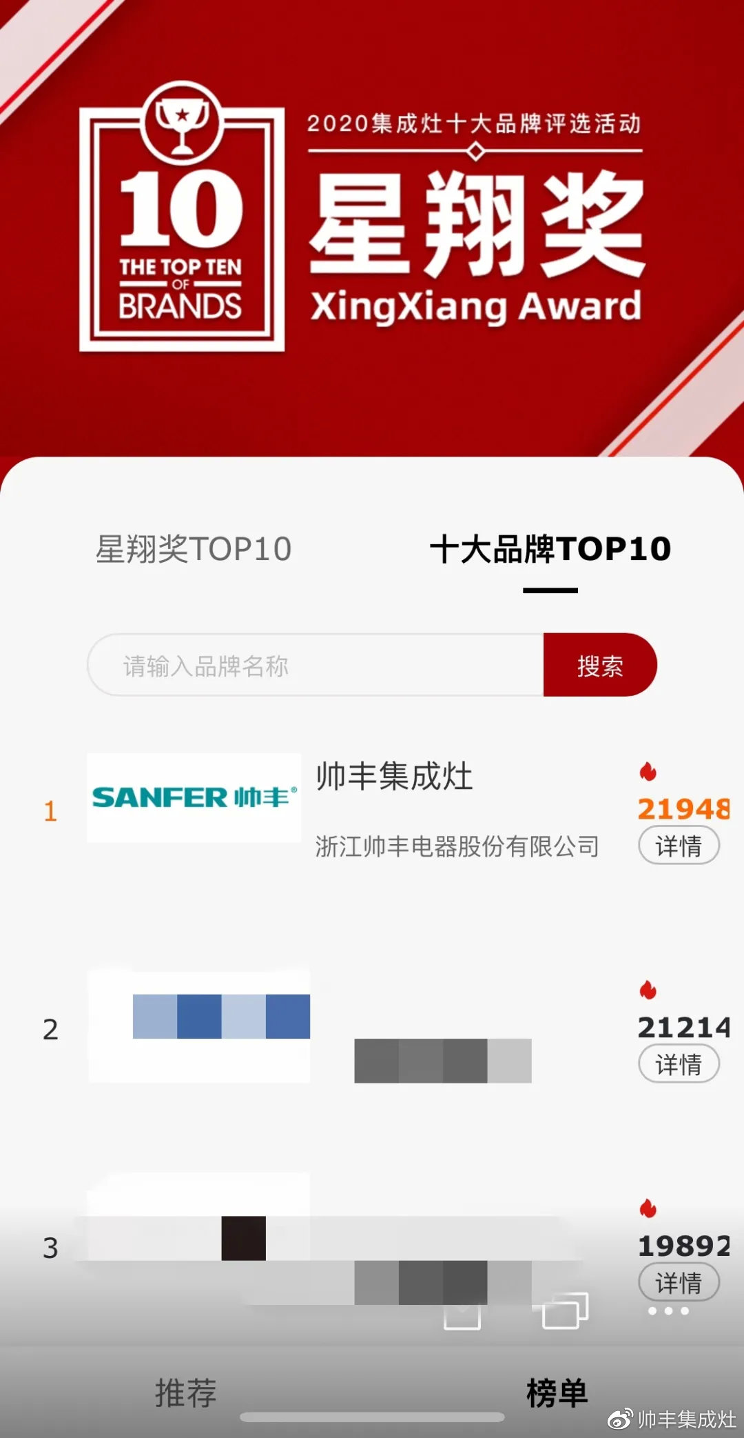 2020集成灶十大品牌即将揭榜，期待帅丰好成绩！