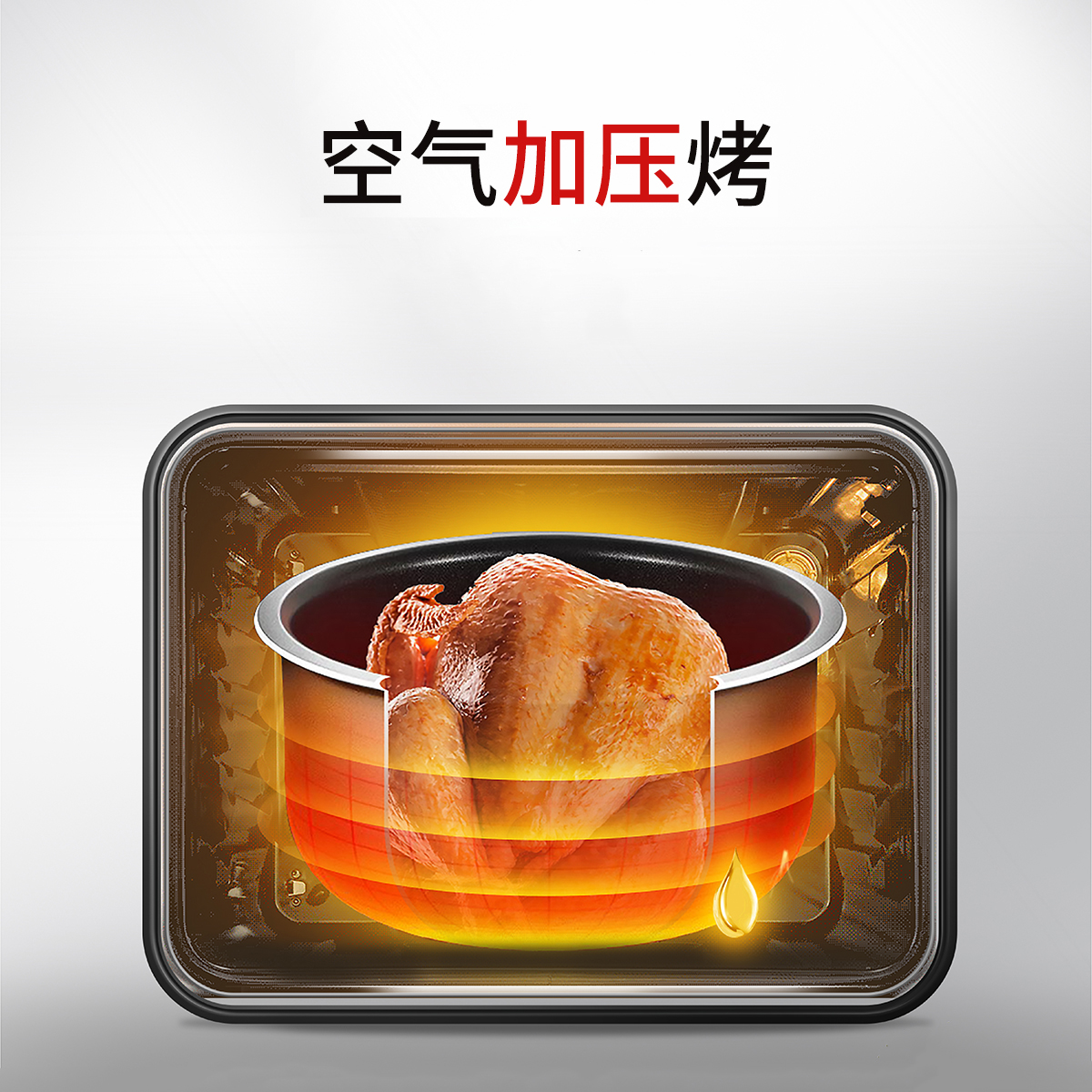 六面空气加压烤，烤出营养好味道